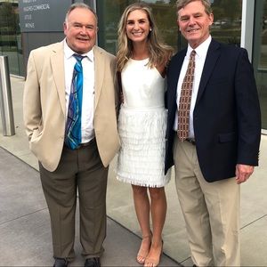 BHLDN Aidan Mattox Promenade White Dress